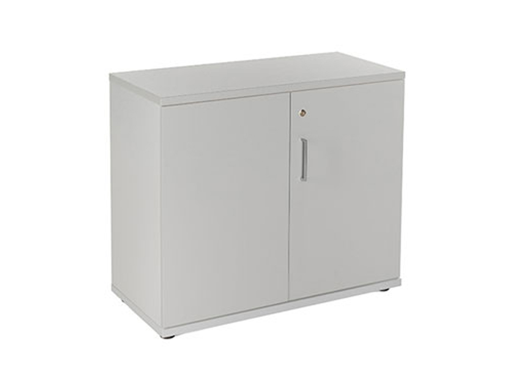 ARMARIO ROCADA CON DOS PUERTAS SERIE STORE 78X90X45 CM ACABADO AN02 GRIS/GRIS