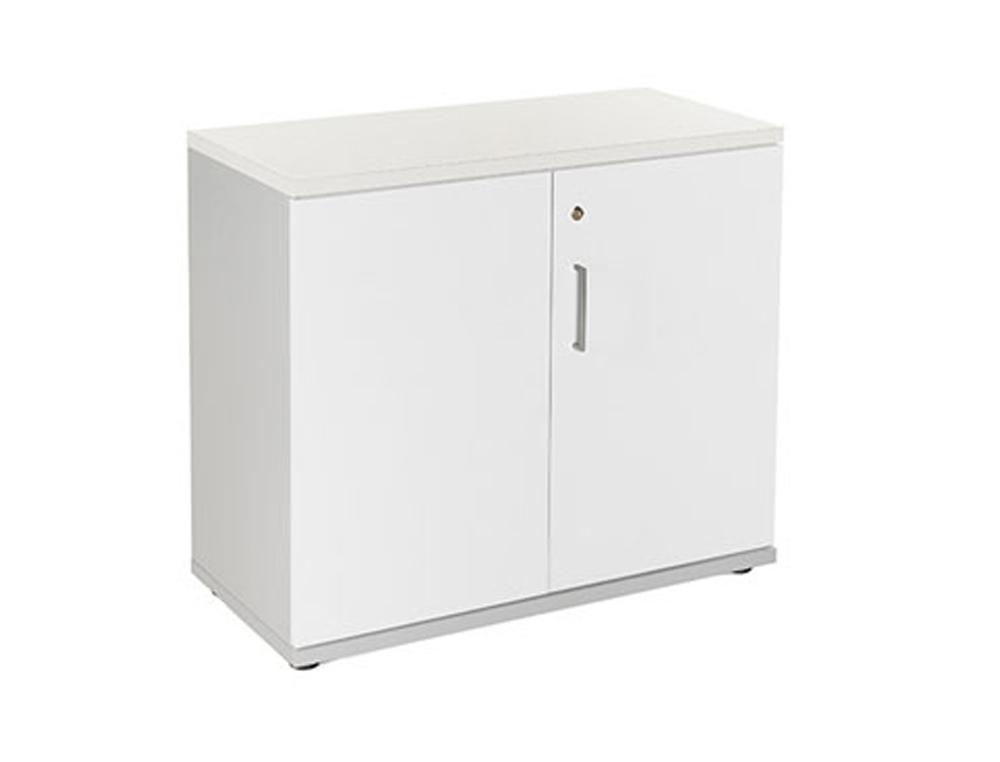 ARMARIO ROCADA CON DOS PUERTAS SERIE STORE 78X90X45 CM ACABADO AN04 GRIS/BLANCO