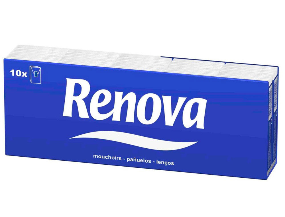 PAUELOS DE PAPEL RENOVA PACK DE 10 PAQUETES