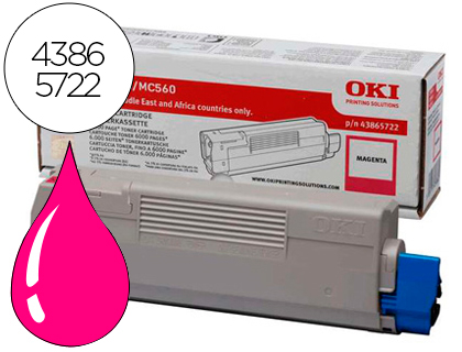 TONER OKI C5850/5950/MC560 MAGENTA -6000PAG- TYPE C11