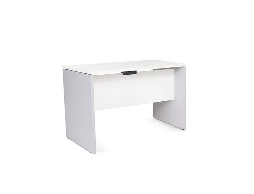 MESA OFICINA ROCADA SERIE WORK 120X60 CM ACABADO AN04 GRIS/BLANCO