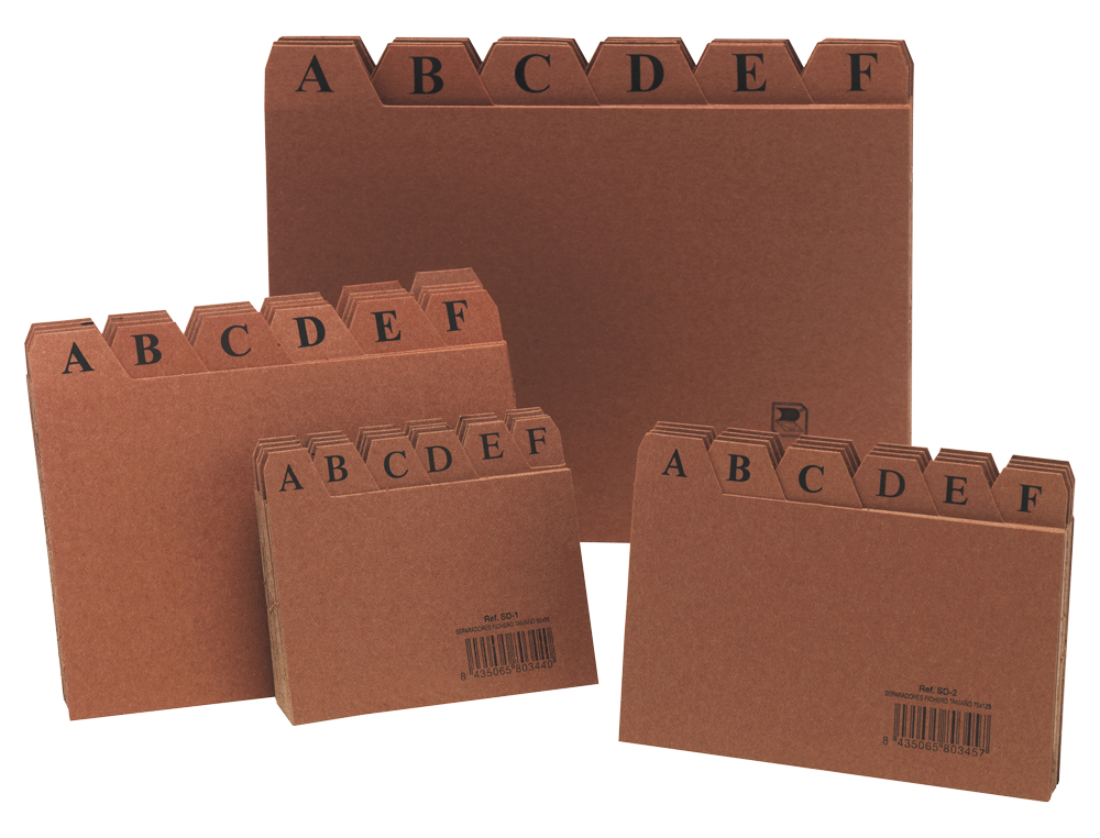 INDICE FICHERO CARTON Nº5 160X220 MM