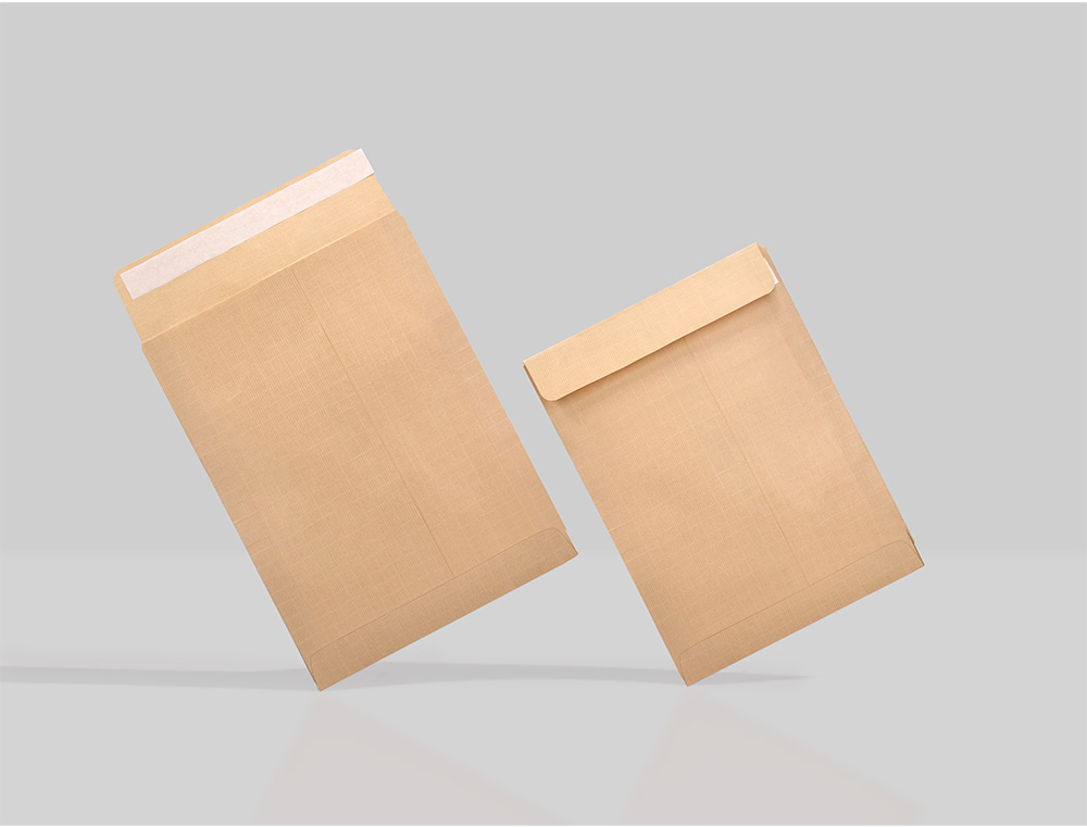 SOBRE LIDERPAPEL BOLSA FUELLE KRAFT 250X353X30 MM SOLAPA TIRA DE SILICONA PAPEL 120GR CAJADE 50 UNIDADES