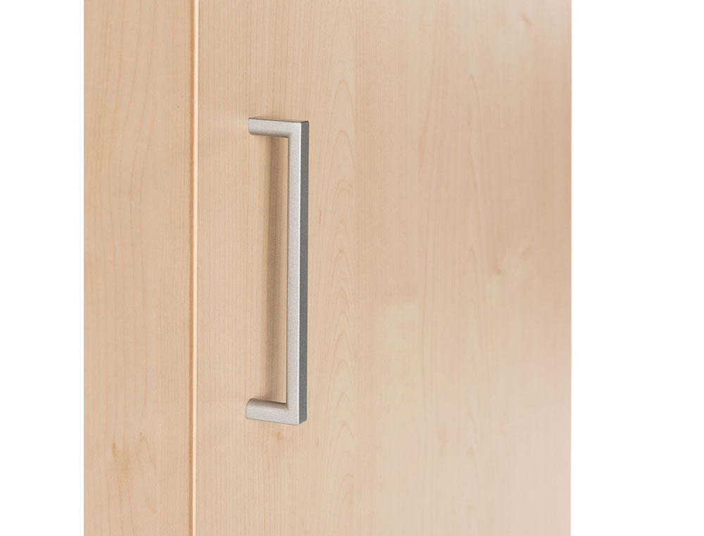 ARMARIO ROCADA CON DOS PUERTAS SERIE STORE 78X90X45 CM ACABADO AN04 GRIS/BLANCO