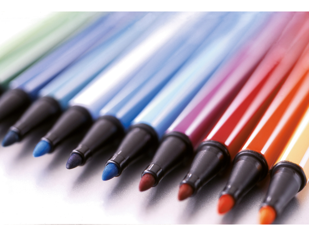 ROTULADOR STABILO ACUARELABLE PEN 68 PURPURA PUNTA GRUESA 1MM