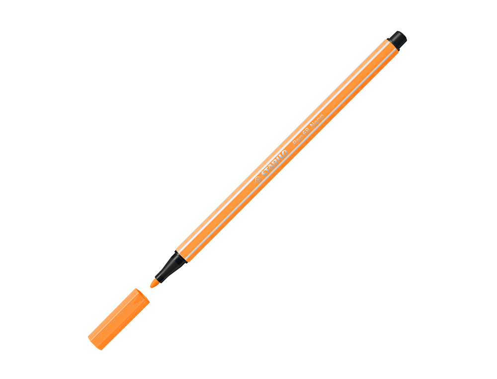 ROTULADOR STABILO ACUARELABLE PEN 68 NARANJA NEON 1 MM