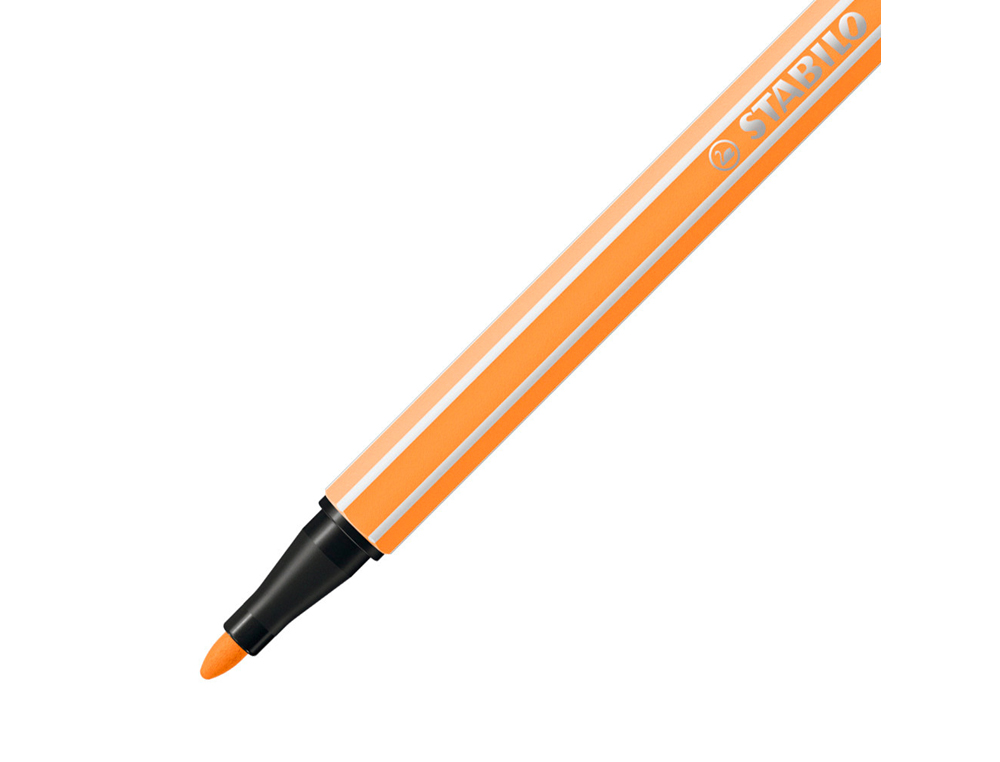 ROTULADOR STABILO ACUARELABLE PEN 68 NARANJA NEON 1 MM
