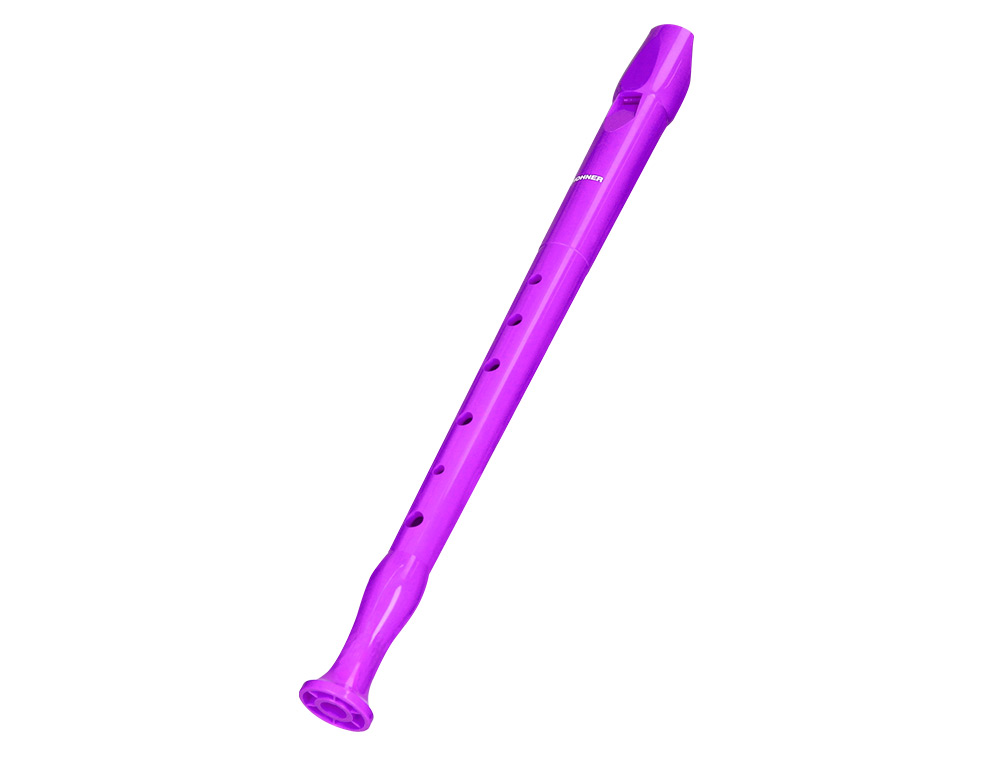 FLAUTA HOHNER 9508 COLOR VIOLETA FUNDA VERDE Y TRANSPARENTE