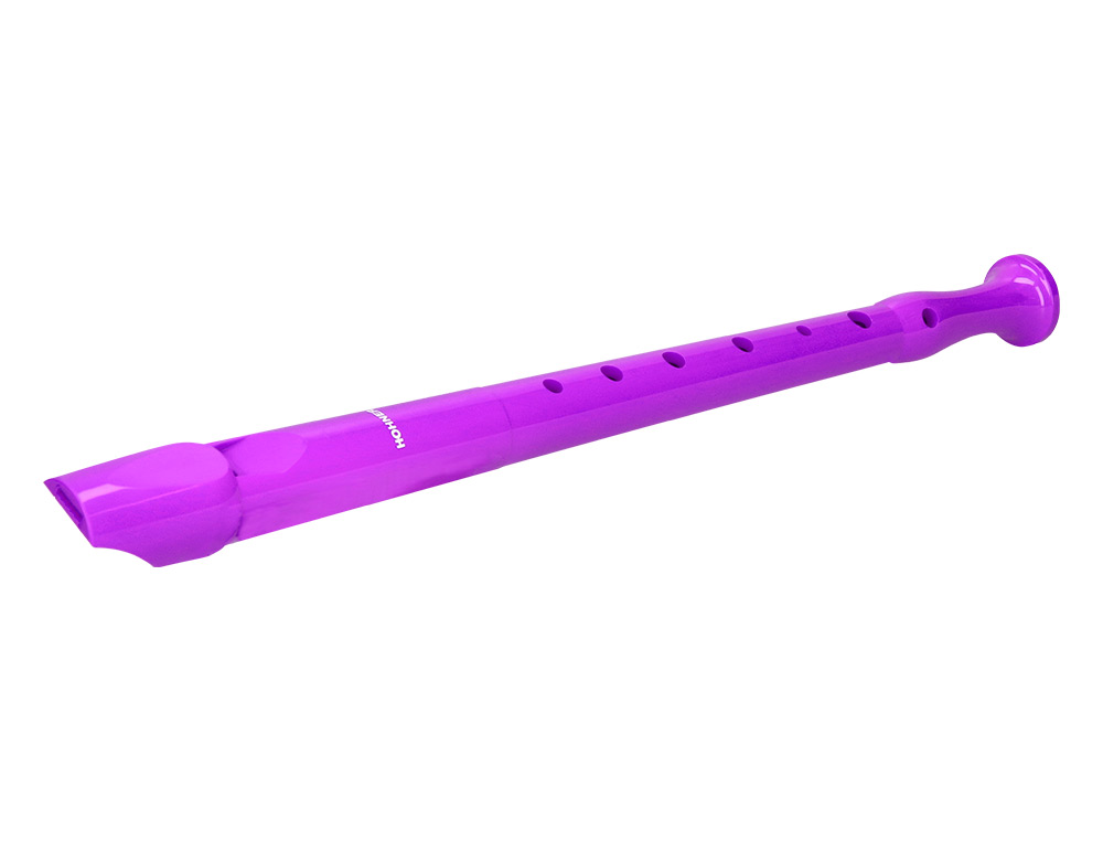 FLAUTA HOHNER 9508 COLOR VIOLETA FUNDA VERDE Y TRANSPARENTE