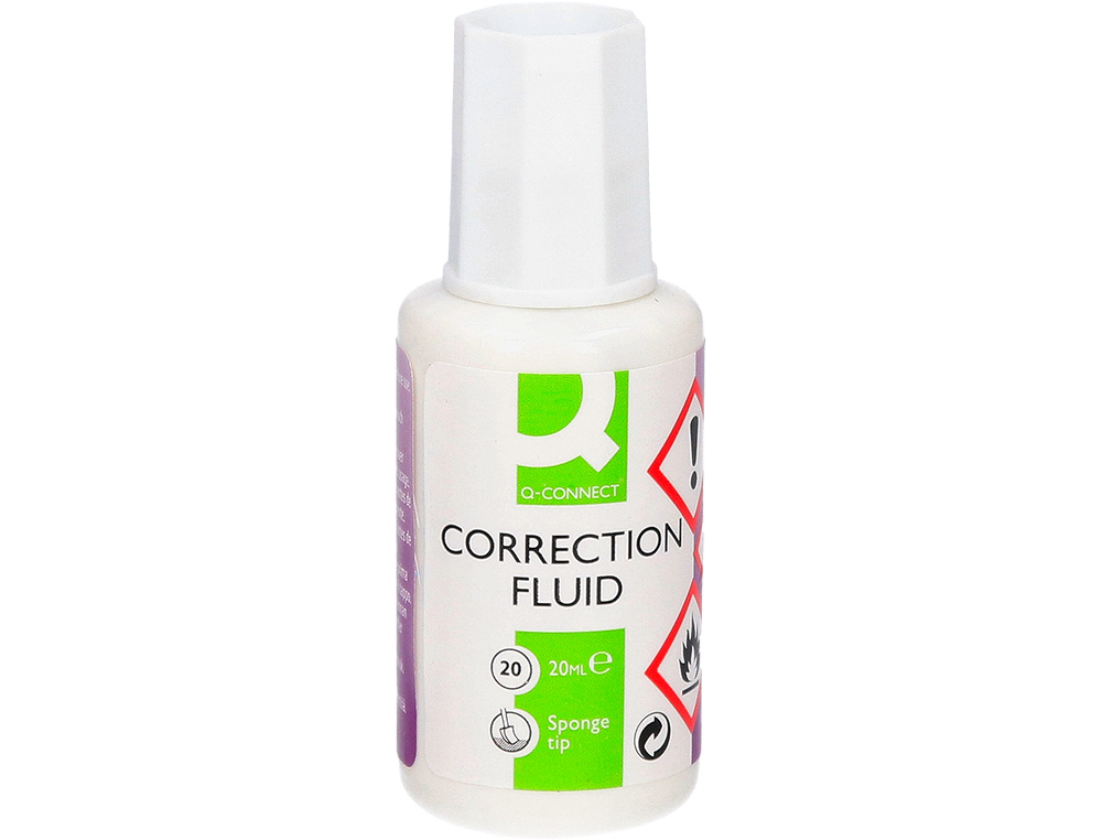 CORRECTOR Q-CONNECT APLICADOR ESPUMA BOTE 20 ML