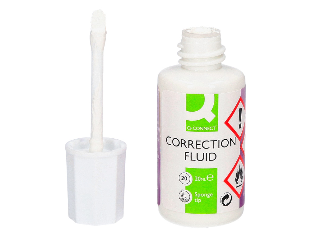 CORRECTOR Q-CONNECT APLICADOR ESPUMA BOTE 20 ML