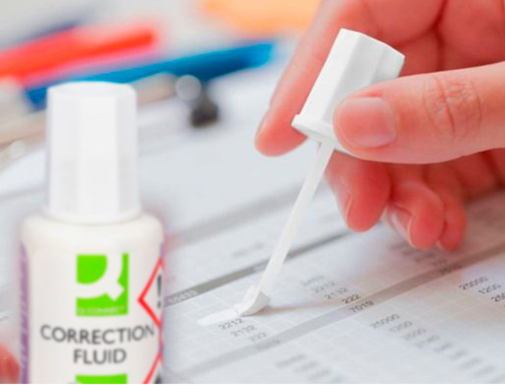 CORRECTOR Q-CONNECT APLICADOR ESPUMA BOTE 20 ML