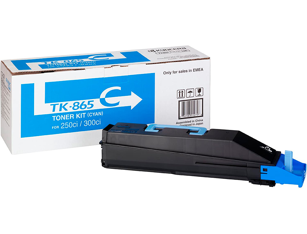TONER KYOCERA -MITA COPIADORA CIAN TASKALFA 200CI / 300CI TK865C 12.000 PAGINAS