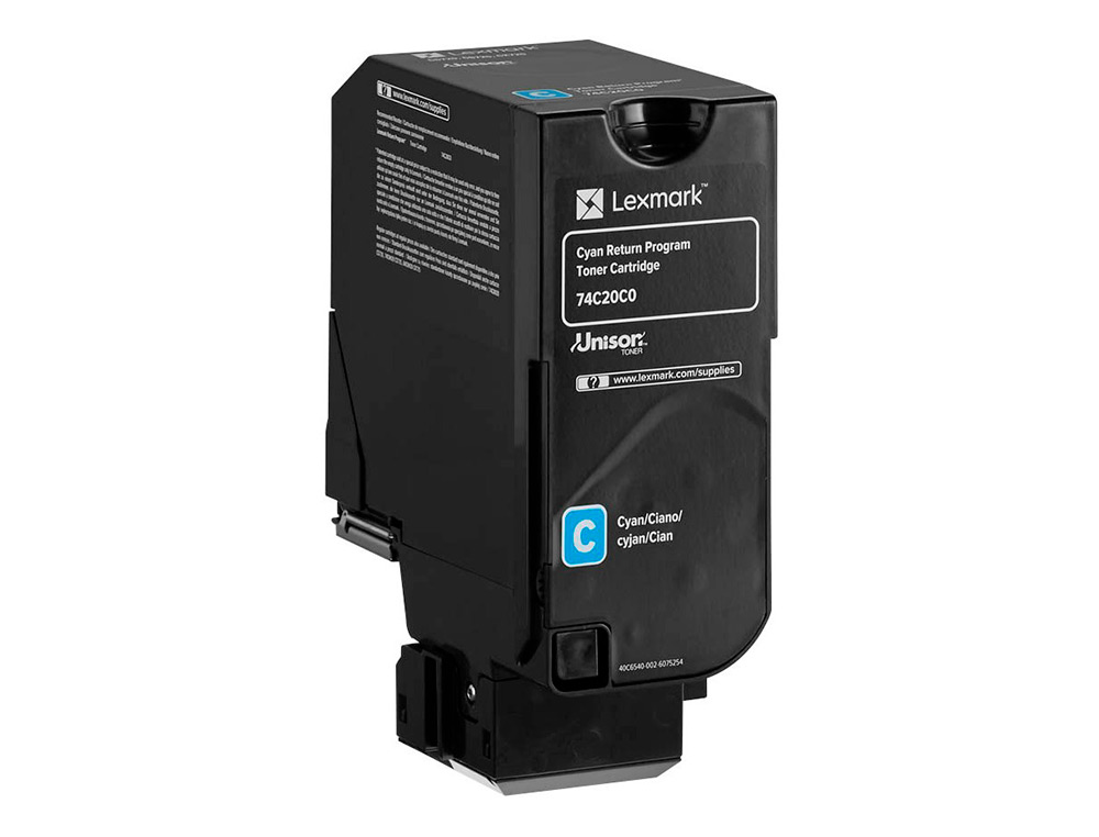 TONER LEXMARK LASER 74C20C0 CX725DE / CS720D E/ CS725DE CIAN 3000 PAGINAS