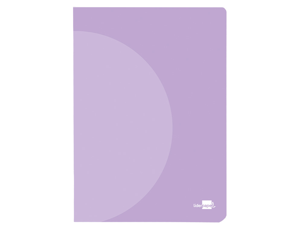 LIBRETA LIDERPAPEL 360 TAPA DE PLASTICO A4 48 HOJAS 90G/M2 CUADRO 4MM CON MARGEN COLORES PASTEL SURTIDOS