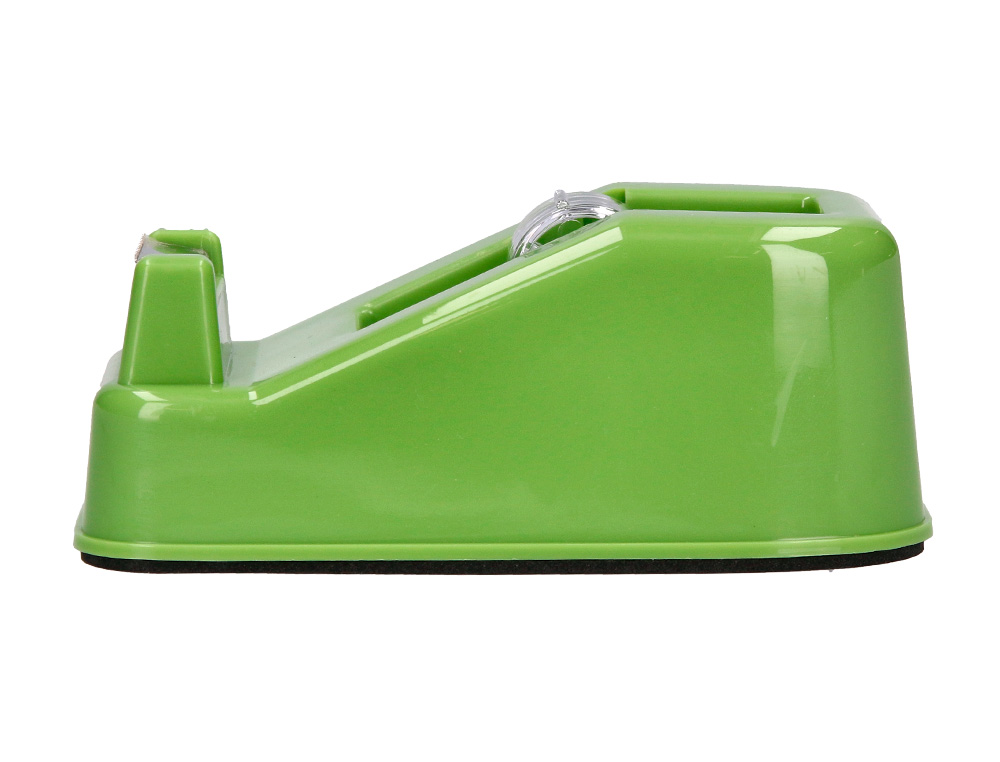 PORTARROLLO SOBREMESA LIDERPAPEL ECOUSE 100% PLASTICO RECICLADO PARA CINTA DE 33 MT COLOR VERDE