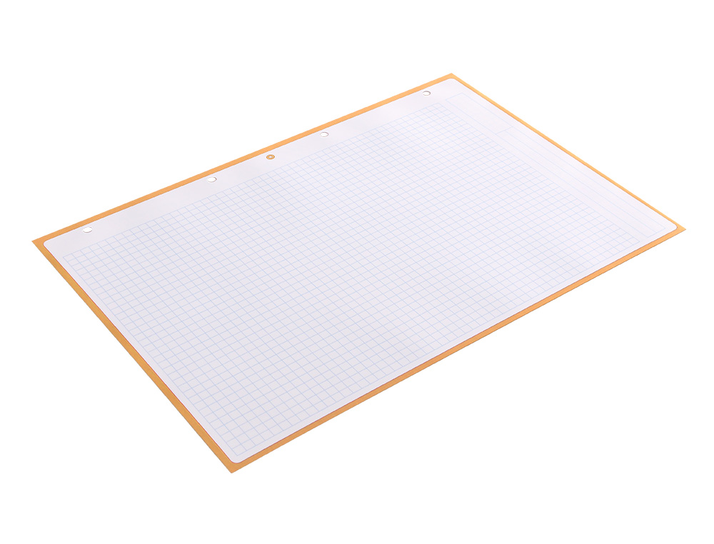 RECAMBIO A4 ANTARTIK 80 HOJAS 90G/M2 CUADRO 5MM 4 TALADROS 1 BANDA CON MARCO COLOR PEACH