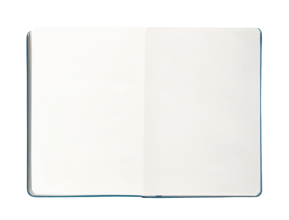 CUADERNO CON GOMILLA ANTARTIK NOTES TAPA DURA A4 HOJAS LISAS AZUL CLARO 100 HOJAS 80 GR FSC