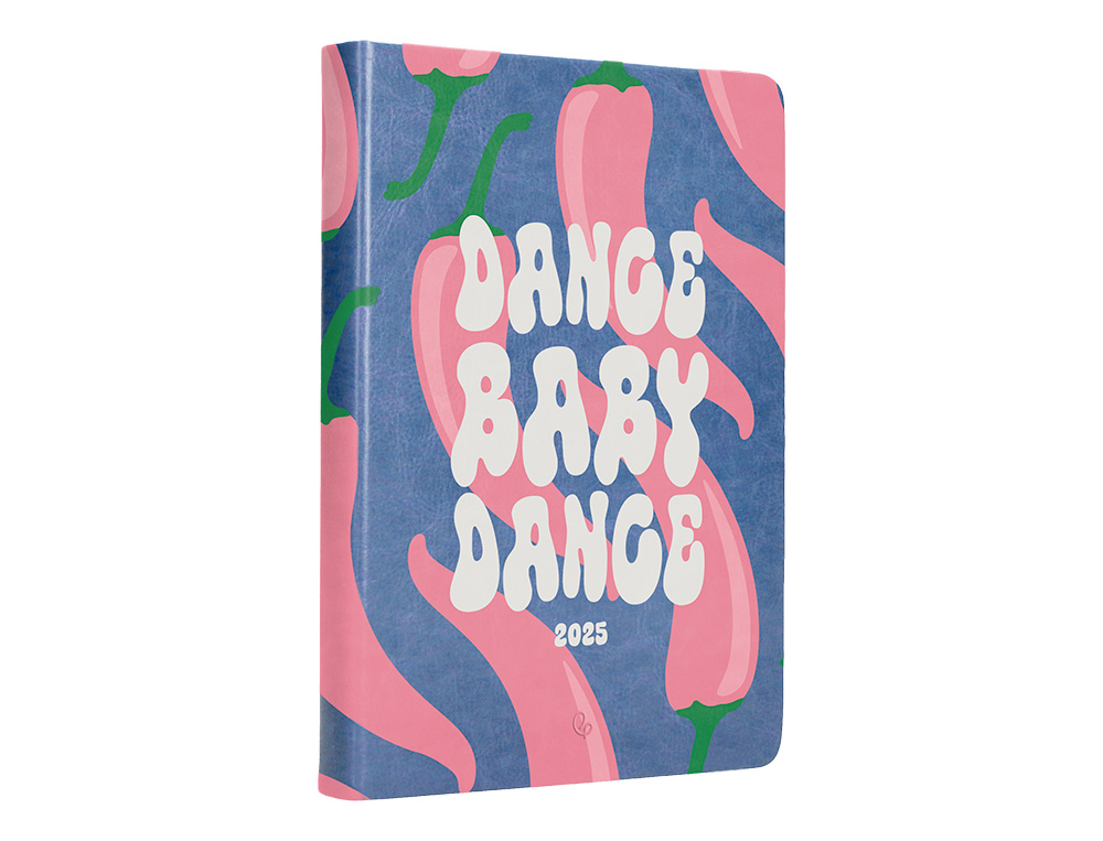 AGENDA ENCUADERNADA LIDERPAPEL KINAROS A5 2025 DIA PAGINA COLOR AZUL PAPEL 70 GR