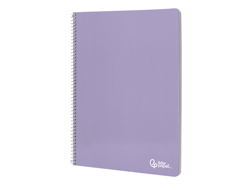 CUADERNO ESPIRAL LIDERPAPEL A4 SMART TAPA BLANDA 80H 75GR MILIMETRADO 2MM COLORES SURTIDOS