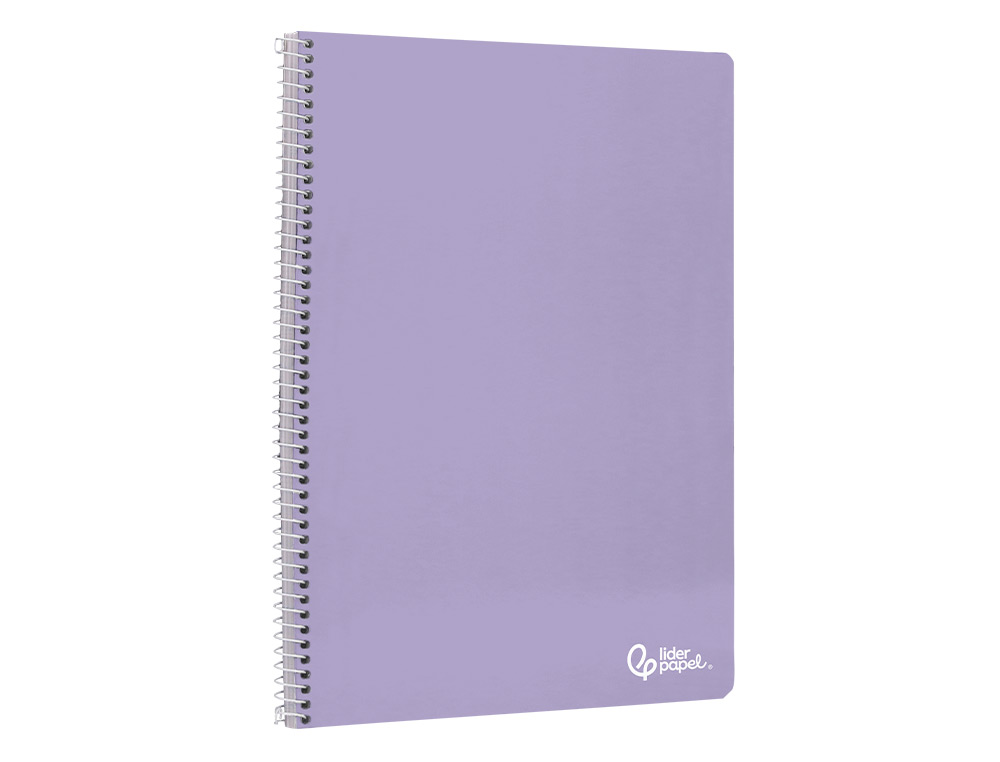 CUADERNO ESPIRAL LIDERPAPEL A4 SMART TAPA BLANDA 80H 75GR MILIMETRADO 2MM COLORES SURTIDOS