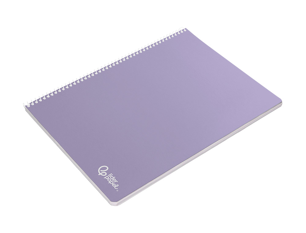 CUADERNO ESPIRAL LIDERPAPEL A4 SMART TAPA BLANDA 80H 75GR MILIMETRADO 2MM COLORES SURTIDOS