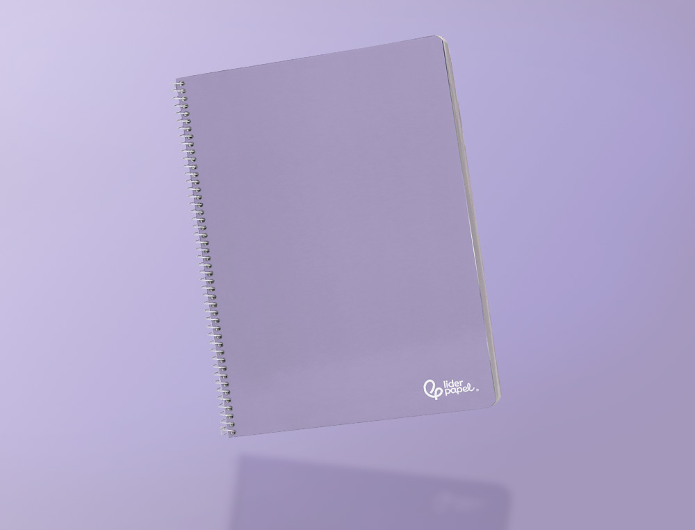 CUADERNO ESPIRAL LIDERPAPEL A4 SMART TAPA BLANDA 80H 75GR MILIMETRADO 2MM COLORES SURTIDOS