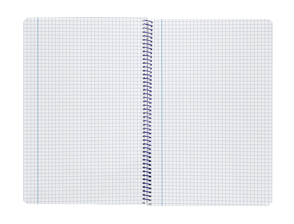 CUADERNO ESPIRAL LIDERPAPEL A4 SMART TAPA BLANDA 80H 75GR CUADRO 4MM CON MARGEN COLOR ROSA