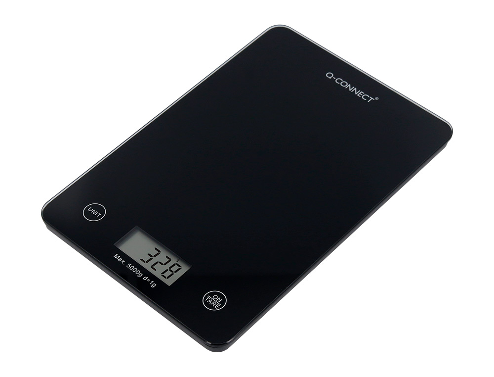 BASCULA PRECISION Q-CONNECT DIGITAL CON PANTALLA LCD PRECISION 1 GR CAPACIDAD DE 5 GR A 5 KG 200X135X16MM