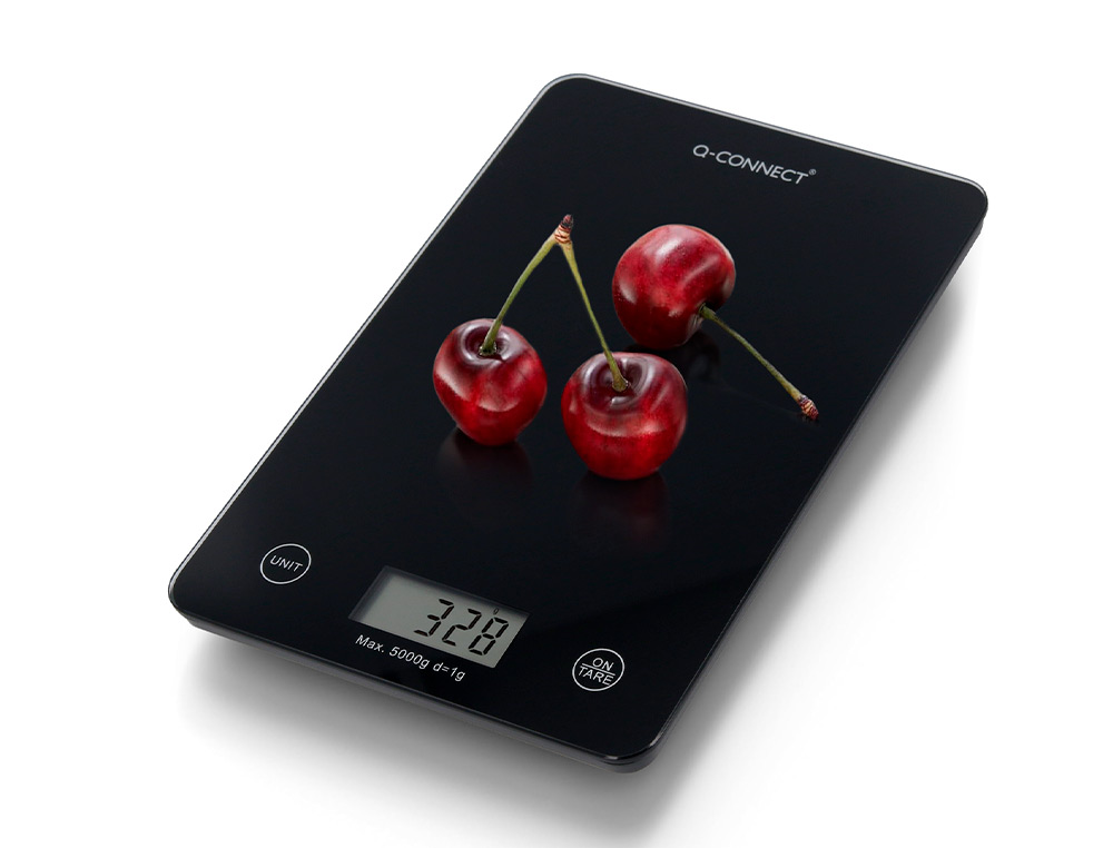BASCULA PRECISION Q-CONNECT DIGITAL CON PANTALLA LCD PRECISION 1 GR CAPACIDAD DE 5 GR A 5 KG 200X135X16MM