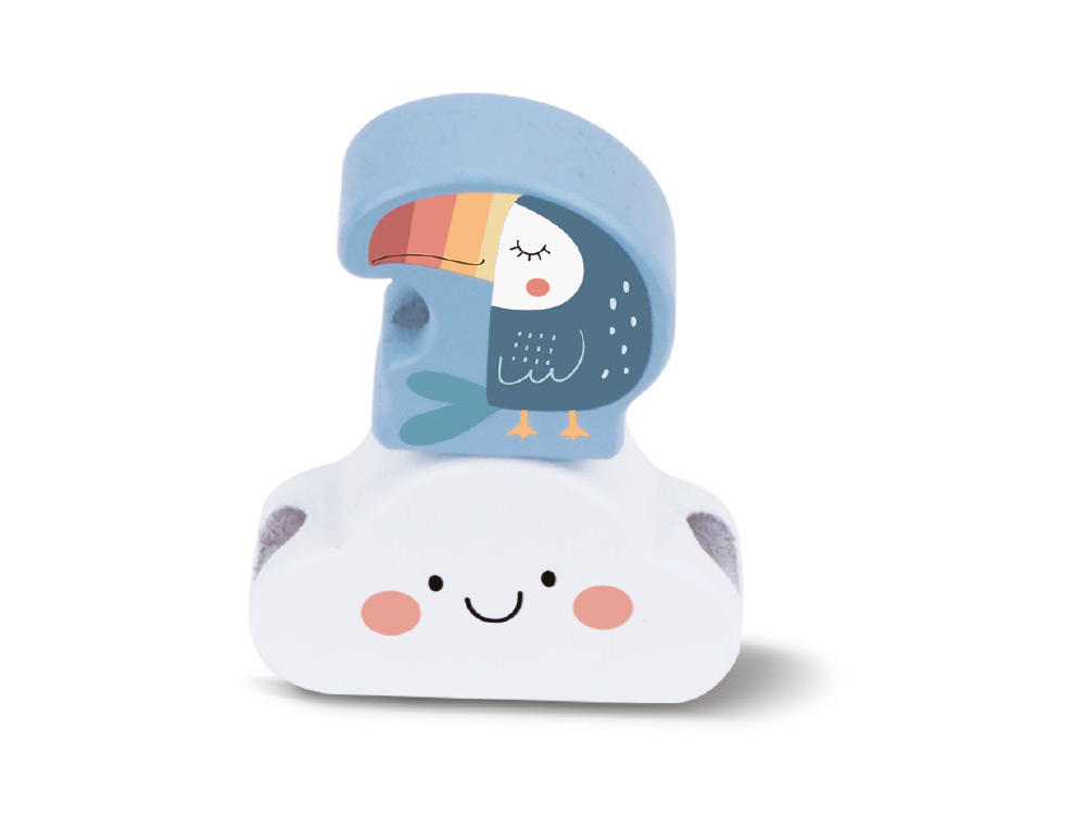 JUEGO INFANTIL IMAGINOVO MADERA CUENTAS ANIMALES PARA ENHEBRAR +24 MESES 13 PIEZAS 27X6,5X6,5CM