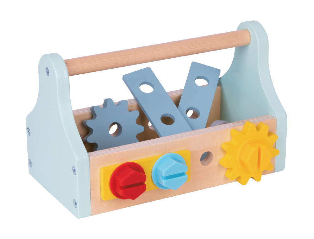 JUEGO INFANTIL IMAGINOVO MADERA MALETIN DE HERRAMIENTAS +3 AÑOS 18 PIEZAS 21,4X13,2X11CM