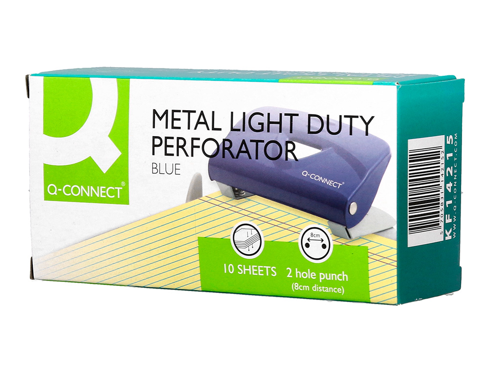 TALADRADOR Q-CONNECT KF14215 AZUL ABERTURA 1 MM CAPACIDAD 10 HOJAS