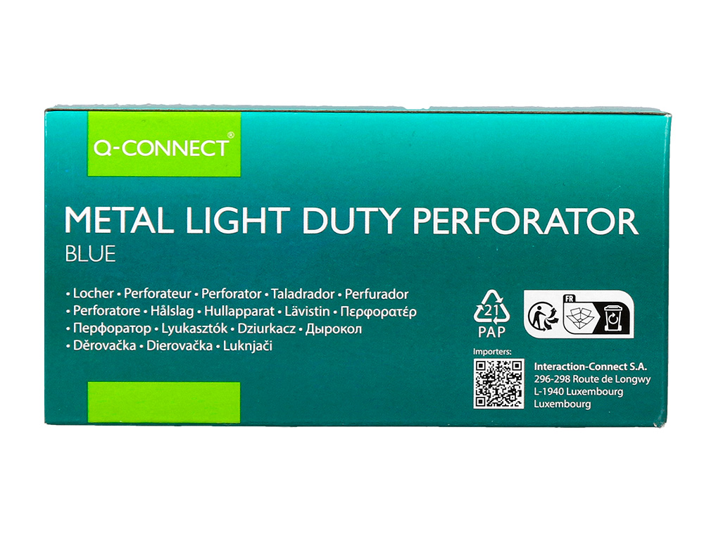 TALADRADOR Q-CONNECT KF14215 AZUL ABERTURA 1 MM CAPACIDAD 10 HOJAS
