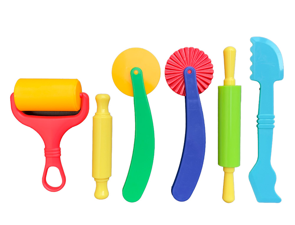INSTRUMENTOS DE MODELAR LIDERPAPEL PARA PLASTILINA DE PLASTICO CAJA DE 6 PIEZAS