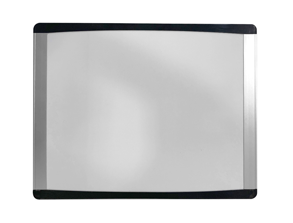 PIZARRA BLANCA BI-OFFICE INKA MAGNETICA ACERO LACADO MARCO DE ALUMINIO Y LATERALES PLASTICO NEGRO 580X450 MM