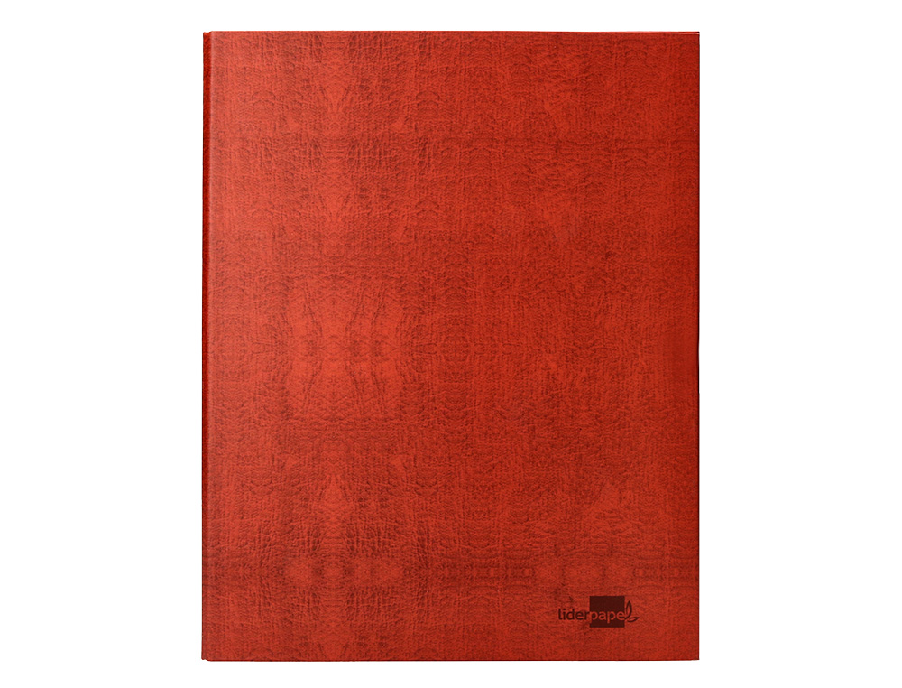 CARPETA DE 2 ANILLAS 40MM MIXTAS LIDERPAPEL FOLIO CARTON CUERO FORRADO COMPRESOR PLASTICO