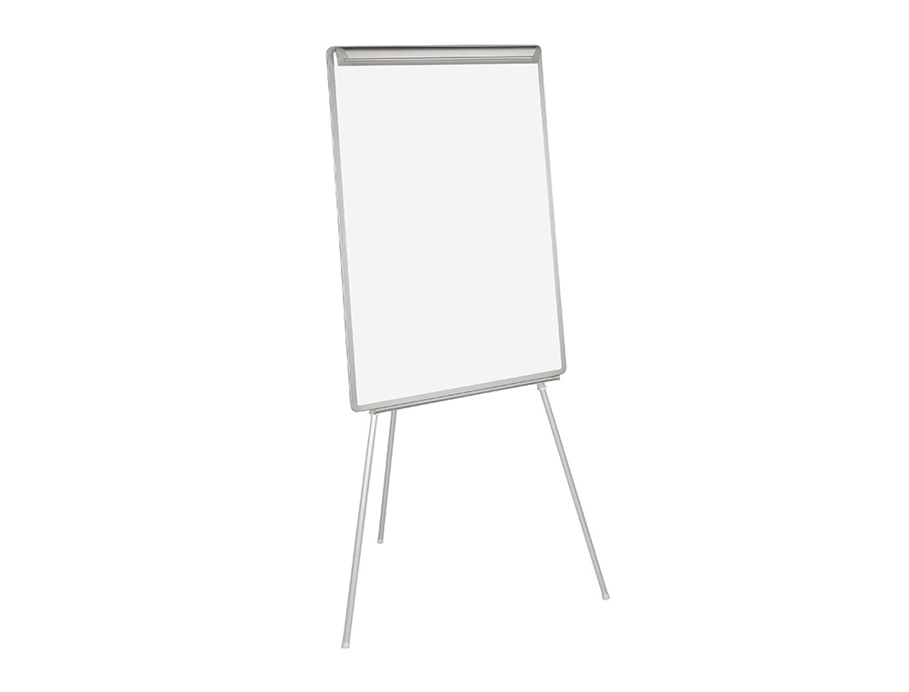 PIZARRA BLANCA Q-CONNECT CON TRIPODE REGULABLE 90X70X195CM Y BRAZOS EXTENSIBLES PARA CONFERENCIAS SUPERFICIE LACADA