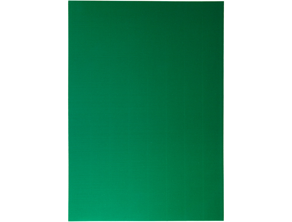 CARTON ONDULADO LIDERPAPEL 50 X 70CM 320G/M2 VERDE HOJA