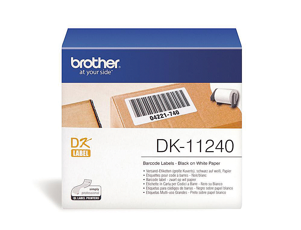 ETIQUETA BROTHER DK11240 PARA IMPRESORAS DE ETIQUETAS QL-MULTIPROPOSITO- 102X51MM 600 ETIQUETAS-