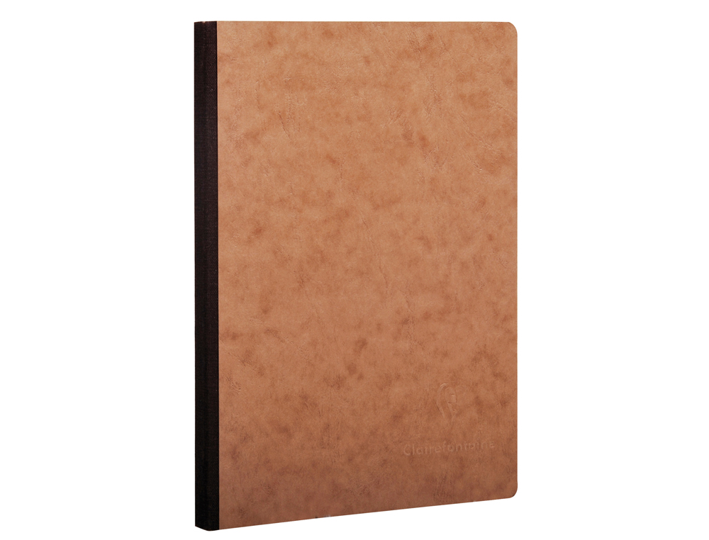 LIBRETA AGE-BAG TAPA CARTULINA LOMO COSIDO RAYADO HORIZONTAL 96 HOJAS COLOR HAVANA 148X210 MM