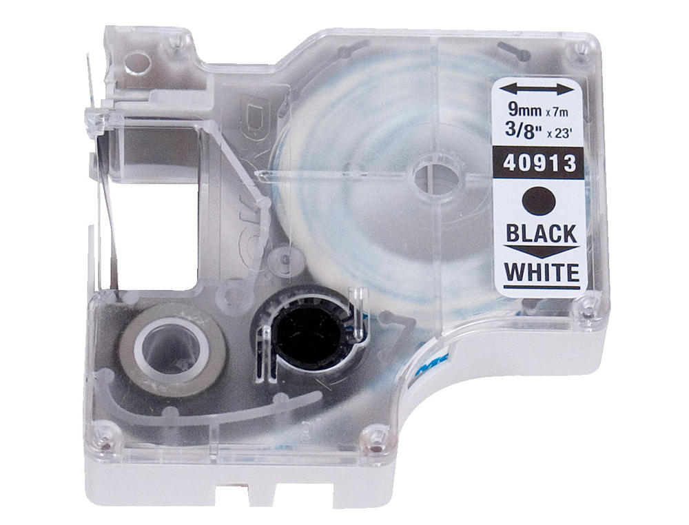 CINTA DYMO 1000 9 MM NEGRO-BLANCO D1