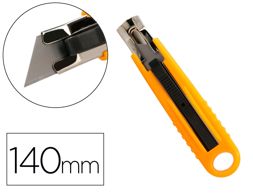 OLFA SK-4/24 - Cutter de seguridad con cuchilla trapezoidal de 17,5mm en  bolsa de plástico